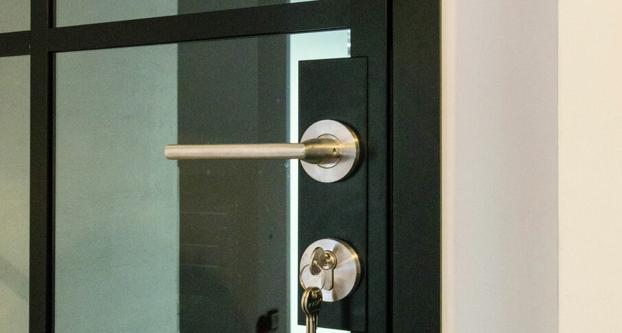 Стеклянные офисные двери NAYADA-Quadro в алюминиевом профиле | Производство  NAYADA